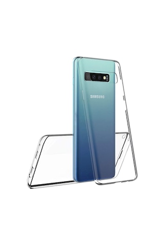 Teknomoda Samsung Uyumlu Galaxy S10 360 Derece Kilif Seffaf Silikon Ön Arka 397704629