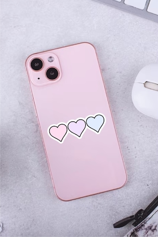 Pink Dekoratif Laptop Notebook Tablet Telefon Sticker Set 04