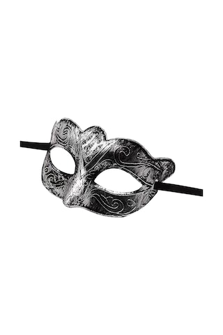 Maskeli Balo Antik Gri Gümüş Eskitilmiş Maske Balo Venedik 18+