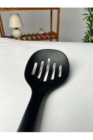 Favora 2li Ahşap Saplı Kepçe Ve Spatula Seti - Siyah