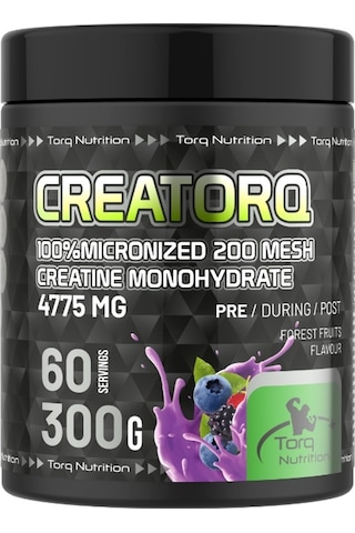 Torq Nutrition Creatorq %100 Micronized Creatine Monohydrate 300 G Orman Meyveli