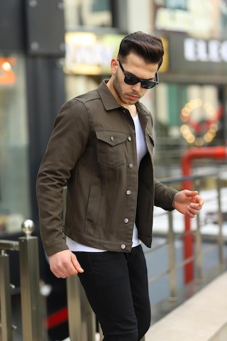 Koyu Haki Erkek Kot Ceket Haki Yeşil