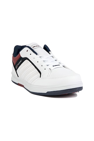 WİCKERS 1777 Beyaz_Bordo Erkek Sneaker Günlük Spor Ayakkabı Beyaz - Bordo