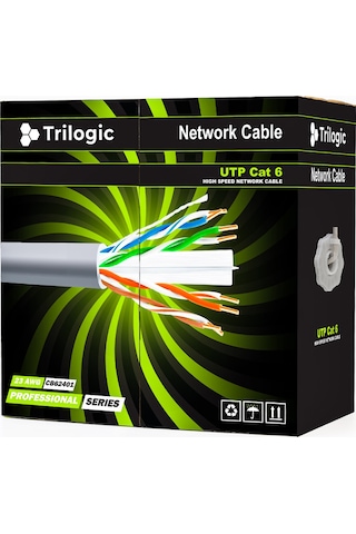 Trilogic Cb62401 23 Awg Utp 305 Metre Ethernet Network Cat6 Kablo