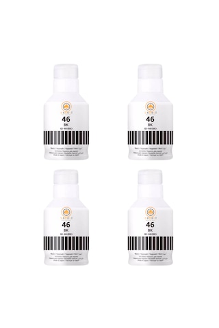 Gı-46 Uyumlu Siyah Mürekkep 4 Adet Maksimum Verim Gx3040 Gx4040 Gx5040 Gx6040 Gx7040 4x170ml