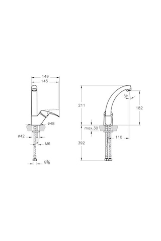 Punto Figo A41190 Lavabo Bataryası Döner Borulu A41190