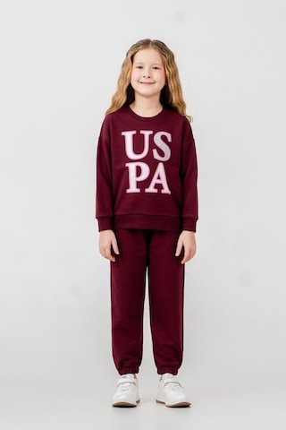U.S. Polo Assn. Kız Çocuk Baskılı Mor Uzun Kol Eşofman Takımı Us2712-c-v2 Us2712-c-v2