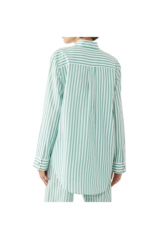 Asceno Şık Pamuklu Pijama Üstü Yeşil