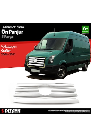 S-Dizayn  Volkswagen Crafter Krom Ön Panjur 5 Prç 2006-2011