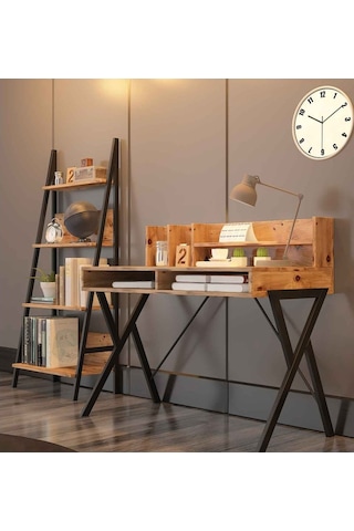 Avmpark Avmpark Yanke Çalışma Masası+Kitaplık Atlantik Çam