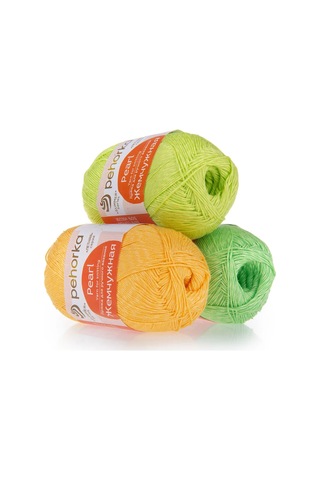 Pehorka İnci İpliği "tropikal Bahçe" Seti 3 X 100 Gr Pekhorka 397047981