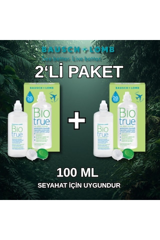 Bausch & Lomb Bio True Lens Solüsyonu 2'li Paket 100 Ml Bausch & Lomb Bio True Lens Solüsyonu 2'li Paket 100 Ml