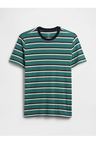Gap V-everyday Soft Crew - Strıpe Yeşil