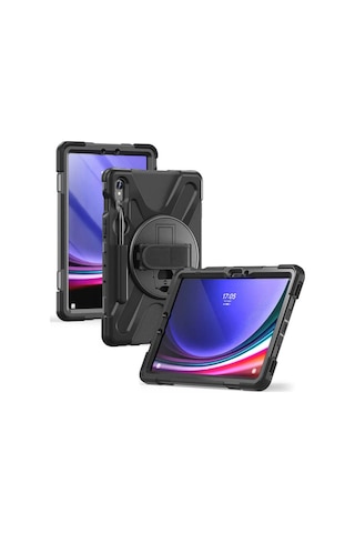 Samsung Galaxy Uyumlu X510 Tab S9 Fe 11 Kılıf Amazing Tablet Kapak - Siyah Diğer