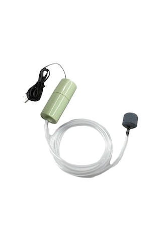 Vkemall Usb Şarjlı Sessiz Akvaryum Oksijen Pompası - Balık Tankı Zirveleyici, Yeşil, Usb Girişli, Küçük Boy, Dış Mekan Uygun