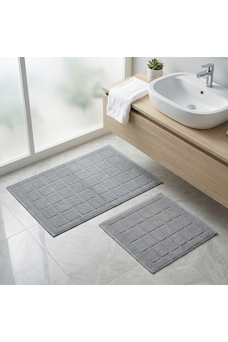 Elsim Home Kareli Paspas Seti Gri