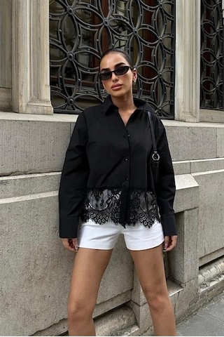 Andrea Dantel Detay Gömlek 3385-08 Si Yah