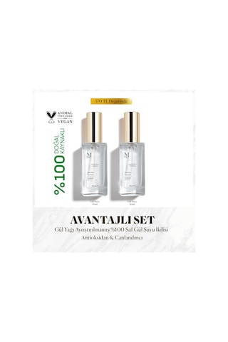 Misbahçe Limited Edition Saf Gül Suyu 50 Ml 2'li Set