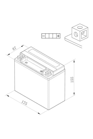 Bosch 12 Volt 18 Ah Ytx20l-bs Agm Akü