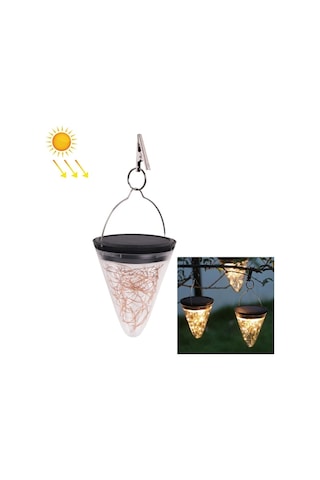 Cbtx Bahçe Aydınlatma Güneş Enerjisi Konik Starlight Sarkık Lamba Ip55 Su Geçirmez Dış Mekan Bahçe Dekorasyon Işığı Sıcak Beyaz