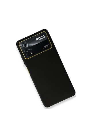 Xiaomi Poco X4 Pro 5g Kılıf Siyah Renk First Yumuşak Esnek Silikon Kapak Siyah