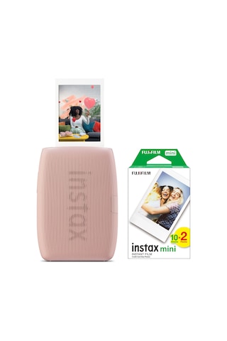 Instax Mini Link 3 Pembe Akıllı Telefon Yazıcısı Ve 20'li Mini Film Pembe