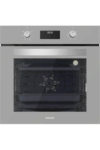 Silverline BO6502S02 - CS5665S01 2'li Gri Cam Ankastre Set
