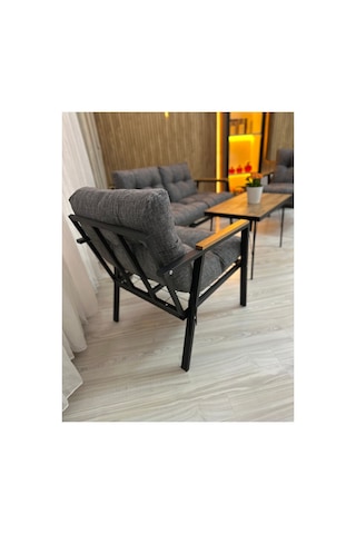 Menekşe Balkon, Bahçe,teras,cafe - Salon - Metal Kanepe Koltuk Takımı - 2 1 1 Sehpa