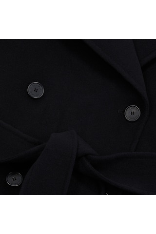 The Kooples Kadın Siyah Yün Kaban