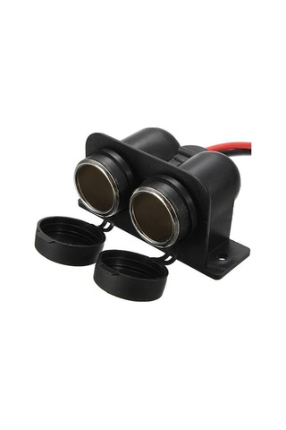 Yingfu Dayanıklı 12v Araba Çift Soketli Çakmak - Suya Dayanıklı Adaptör Diğer