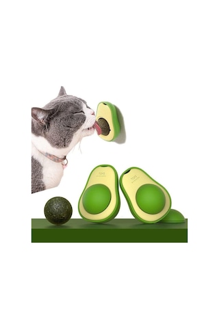 Kedi Nanesi Oyuncağı Avokado Catnip 360 Derece Dönen Kedi Nanesi Oyuncağı Kedi Çimi HDH75