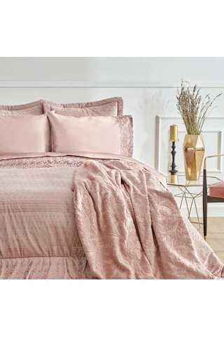 Karaca Home Anita Saten 8 Parça Çeyiz Seti Rose Gold