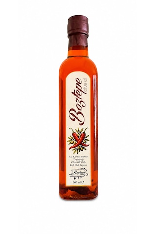 500 Ml Acı Biberli Natürel Sızma Zeytinyağı 2025/26 Soğuk Sıkım, Filtresiz