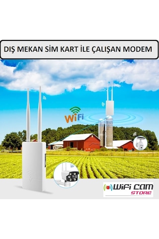 Sim Kartlı Dış Mekan Wifi Modem Router 12v1a