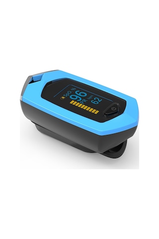 Sones Taşınabilir Pulsioximetro Parmak Spo2 Nabız Oksimetresi Mavi
