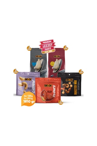 Snack Ofis Atıştırmalık Paketi Karışık Kuruyemiş Kaju Yer Fıstığı Kuru Üzüm Premium Atıştırmalık Seti 900 Gr 900 G