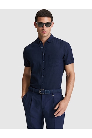 Pierre Cardin Erkek Lacivert Gömlek Kısa Kollu 50320933-vr033