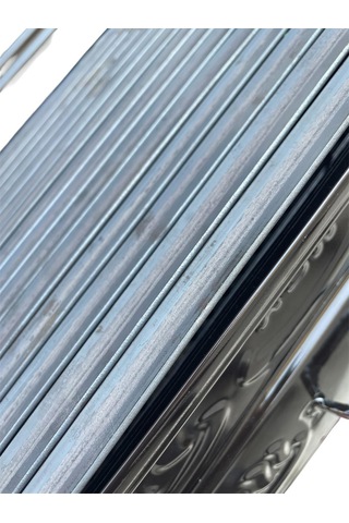 Acn Kömürlü Mangal 35 X 60 Cm Kalın 3 Mm Lama Izgaralı Siyah