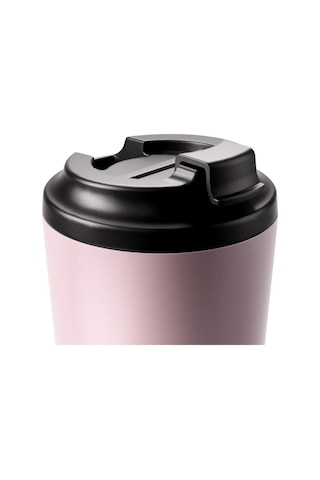 Made By Fressko Grande Boy Paslanmaz Çelik Çift Duvar Yeniden Kullanılabilir Kahve Bardağı, Termos, Yalıtımlı Termal Kupa, 475 Ml Floss - Açık Pembe