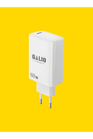 Galio Deluxe Gl-c65 65w Gan Type-c Hızlı Şarj Aleti Usb-c To Usb-c Pd Adaptör
