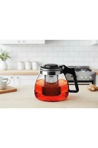 Tivoli 900 Ml Borosilikat Cam Demlik Siyah