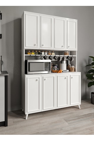 Stella Country Kahve Köşesi Beyaz, Erzak Dolabı, Kiler Dolabı