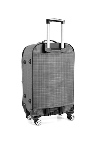 Kabin Boy 4 Teker Kumaş Valiz Gri 1081 Gri