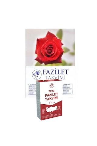 Fazilet Neşriyat 2026 Fazilet Blok Takvimi 7 Bölge Yurtiçi Duvar Takvimi