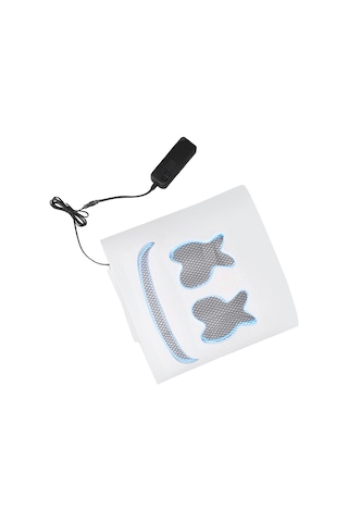 Geekyou Kırmızı Led Işıklı Dj Maskesi - Eva Malzeme, Ayarlanabilir, Halloween/partiler İçin Pil Yok