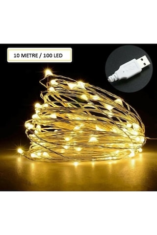 Peri Led Işık 10 Metre Usb'li Mor - Gün Işığı