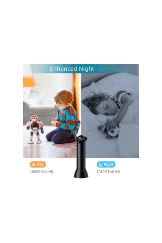 Wezone V10 Mini Akıllı Güvenlik Kamerası: Gece Görüşü, 1080p, İnsan Algılama, Kablosuz Kontrol Diğer