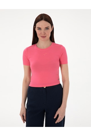 Pierre Cardin Kadın Pembe Tişört 50306945-vr041 Pembe