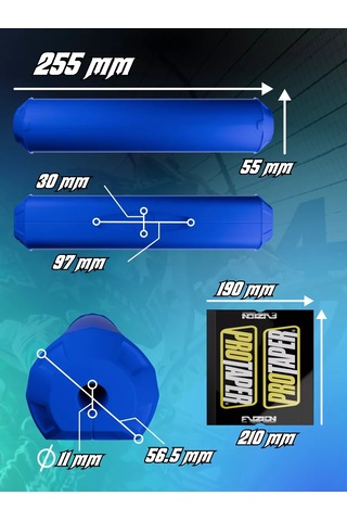 Krıstal Shop Protaper Pitbike Motosiklet Enduro İçin Direksiyon Yastığı 163304185