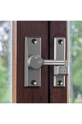 Besthome1 İçin Suntek Ahır Sürgülü Kapı Mandalı Gri Bahçe Garaj Kapı